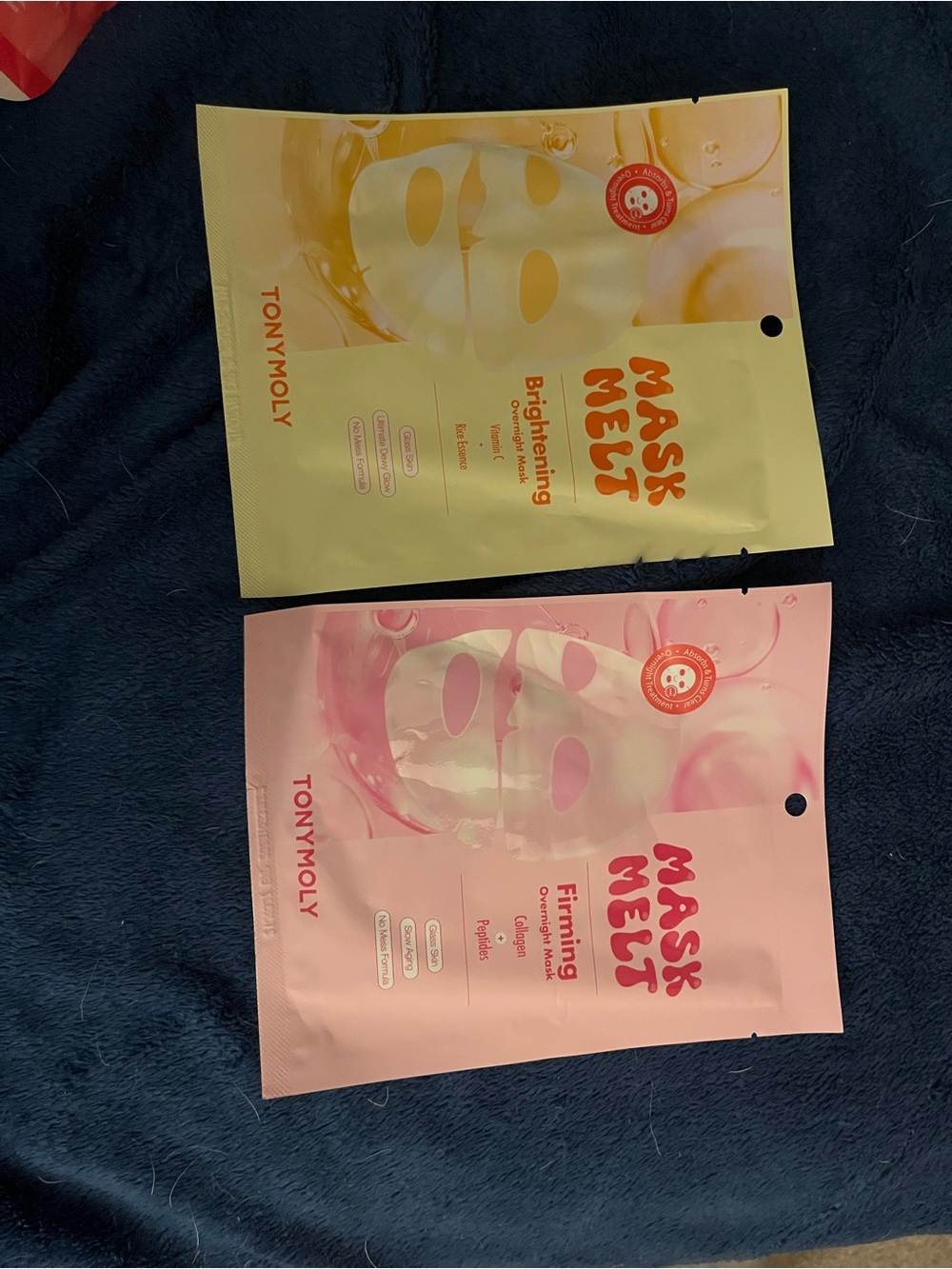 TONYMOLY Mask Melt Brightening & Firming Sheet Masks - Yellow & Pink